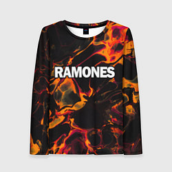 Лонгслив женский Ramones red lava, цвет: 3D-принт