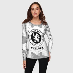 Лонгслив женский Chelsea sport на светлом фоне, цвет: 3D-принт — фото 2