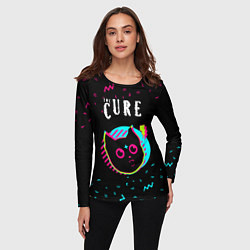 Лонгслив женский The Cure - rock star cat, цвет: 3D-принт — фото 2