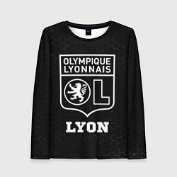 Лонгслив женский Lyon sport на темном фоне, цвет: 3D-принт