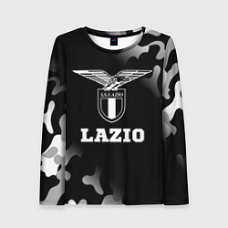 Лонгслив женский Lazio sport на темном фоне, цвет: 3D-принт