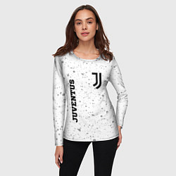 Лонгслив женский Juventus sport на светлом фоне вертикально, цвет: 3D-принт — фото 2