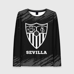Лонгслив женский Sevilla sport на темном фоне, цвет: 3D-принт