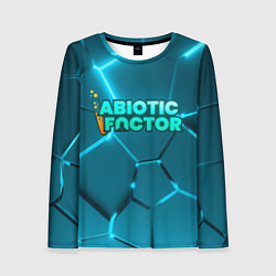 Лонгслив женский Abiotic Factor logo neon, цвет: 3D-принт