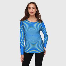 Лонгслив женский Трансформация овала, цвет: 3D-принт — фото 2