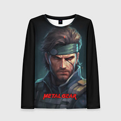 Лонгслив женский Веном Снейк из игры Metal gear, цвет: 3D-принт