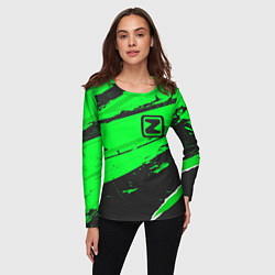 Лонгслив женский Zotye sport green, цвет: 3D-принт — фото 2