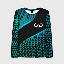 Женский лонгслив Infiniti electro hexagon