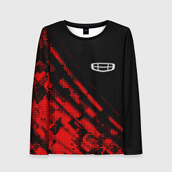 Лонгслив женский Geely sport grunge, цвет: 3D-принт