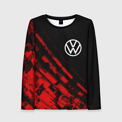 Лонгслив женский Volkswagen sport grunge, цвет: 3D-принт