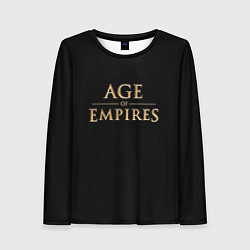 Женский лонгслив Age of Empires logo