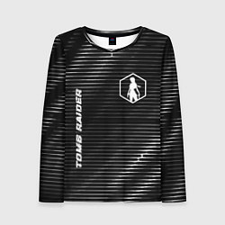 Женский лонгслив Tomb Raider metal game lines