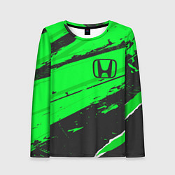 Лонгслив женский Honda sport green, цвет: 3D-принт