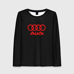 Лонгслив женский Audi red logo, цвет: 3D-принт