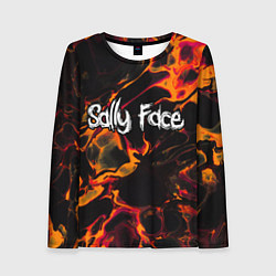 Лонгслив женский Sally Face red lava, цвет: 3D-принт