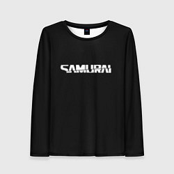 Лонгслив женский Samurai logo white, цвет: 3D-принт