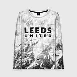 Женский лонгслив Leeds United white graphite