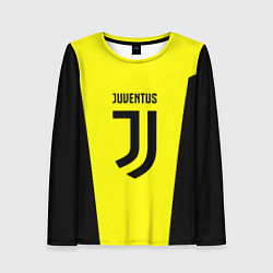 Лонгслив женский Juventus sport geometry yellow, цвет: 3D-принт