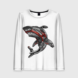 Лонгслив женский Moto shark, цвет: 3D-принт