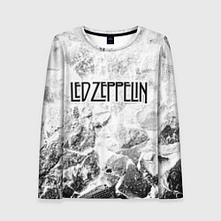 Лонгслив женский Led Zeppelin white graphite, цвет: 3D-принт