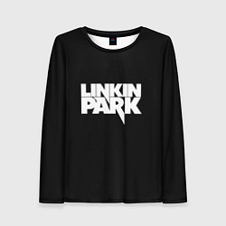 Лонгслив женский Lnkin park logo white, цвет: 3D-принт