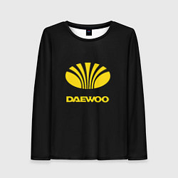 Женский лонгслив Daewoo logo yellow