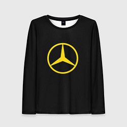 Женский лонгслив Mercedes logo yello