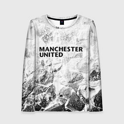 Лонгслив женский Manchester United white graphite, цвет: 3D-принт