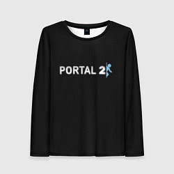 Лонгслив женский Portal 2 logo, цвет: 3D-принт