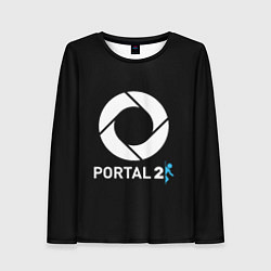 Лонгслив женский Portal2 logo game, цвет: 3D-принт