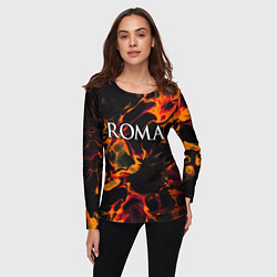 Лонгслив женский Roma red lava, цвет: 3D-принт — фото 2
