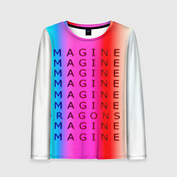 Лонгслив женский Imagine Dragons neon rock, цвет: 3D-принт