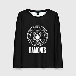 Лонгслив женский Ramones rock logo, цвет: 3D-принт