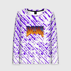 Женский лонгслив Doom neon retro