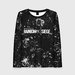 Лонгслив женский Rainbow Six black ice, цвет: 3D-принт