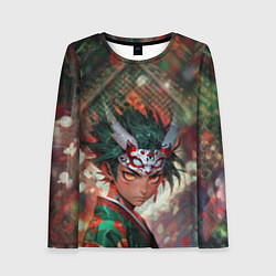 Лонгслив женский Юноша драгонмен анимешный, цвет: 3D-принт