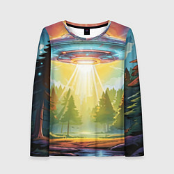 Женский лонгслив UFO In The Forest