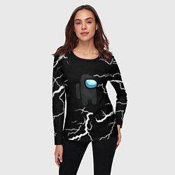 Лонгслив женский Among us storm black, цвет: 3D-принт — фото 2