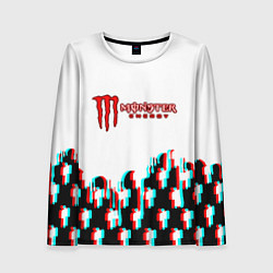 Лонгслив женский Billie Eilish x Monster energy, цвет: 3D-принт