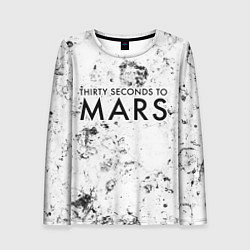 Лонгслив женский Thirty Seconds to Mars dirty ice, цвет: 3D-принт