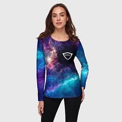 Лонгслив женский Genesis space auto, цвет: 3D-принт — фото 2