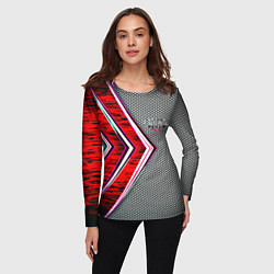 Лонгслив женский Audi sport geometry car, цвет: 3D-принт — фото 2
