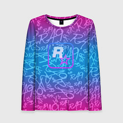 Лонгслив женский Rock star neon, цвет: 3D-принт