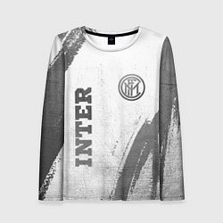 Женский лонгслив Inter - white gradient вертикально