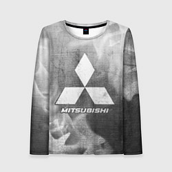 Лонгслив женский Mitsubishi - grey gradient, цвет: 3D-принт