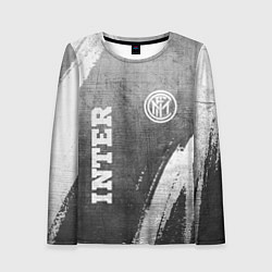 Женский лонгслив Inter - grey gradient вертикально