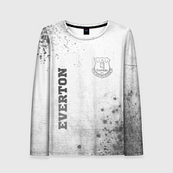 Женский лонгслив Everton - white gradient вертикально