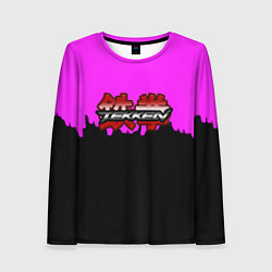 Лонгслив женский Tekken розовая геометрия, цвет: 3D-принт