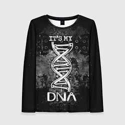 Лонгслив женский Its my DNA, цвет: 3D-принт