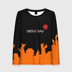 Женский лонгслив Green day rock